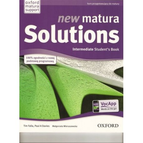 new matura Solutions Intermediate Students’ Book