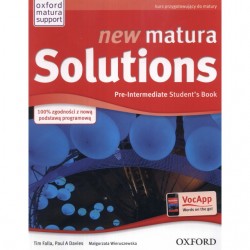 new matura Solutions Pre–Intermediate Students’ Book